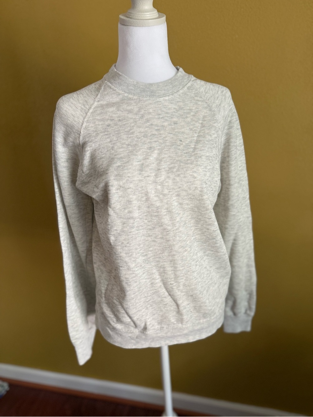 Vintage Light Heather Gray Crewneck Sweater